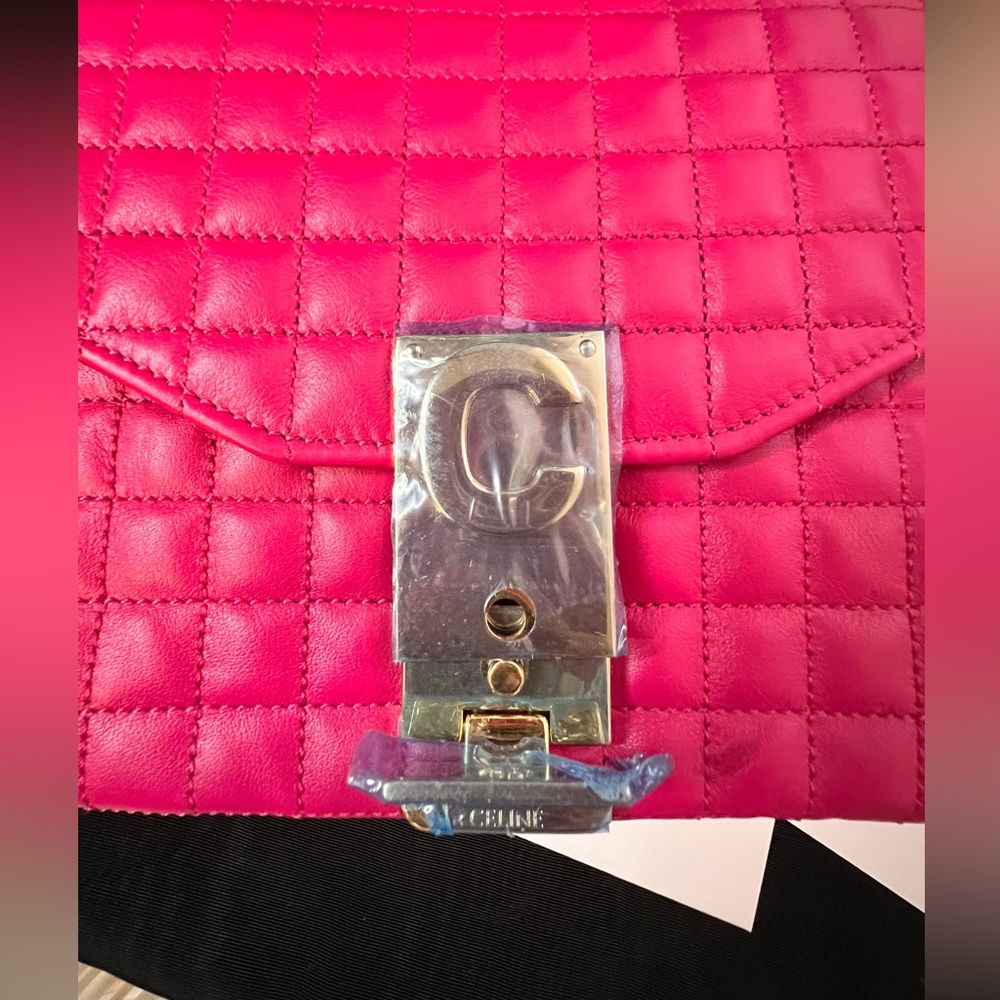 Authentic CELINE PINK TWO WAY BAG - Picture 8 of 9